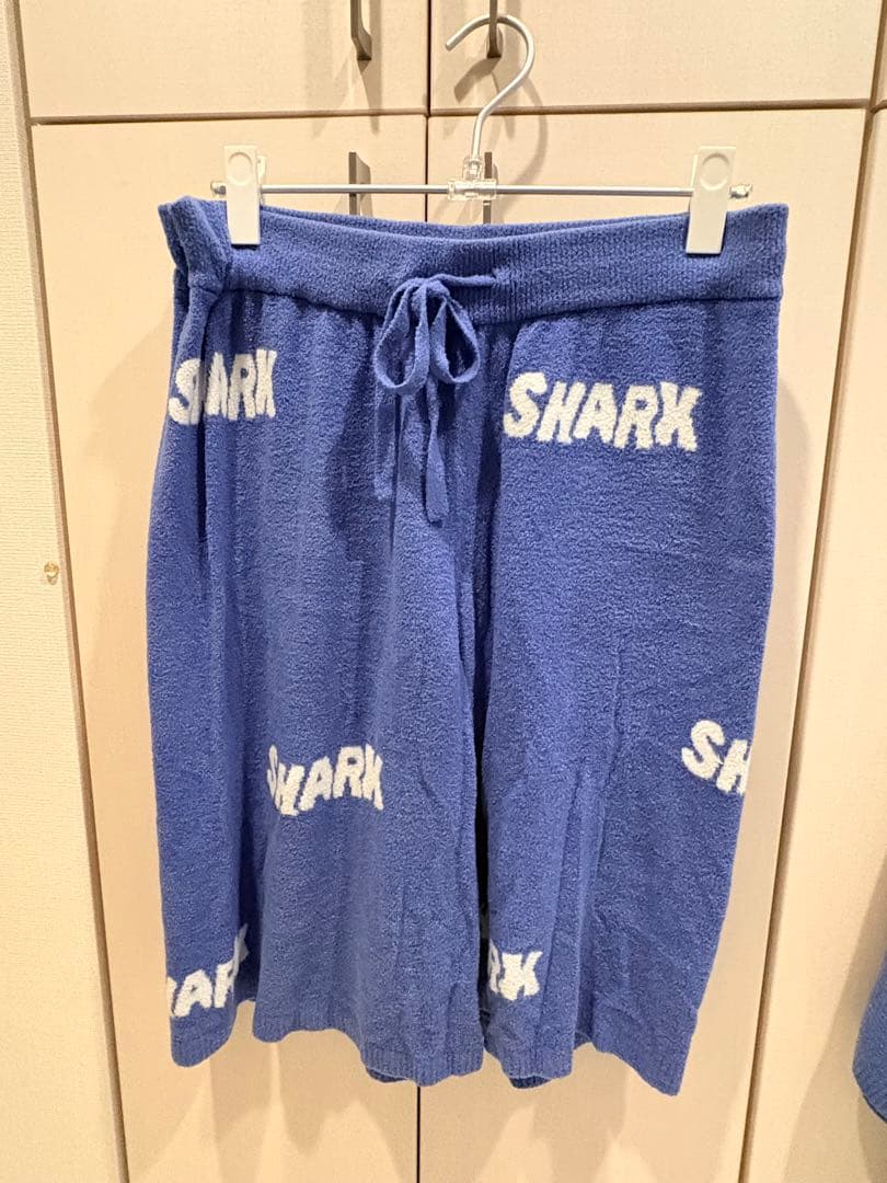ジェラートピケ　セットアップ　メンズ　Lサイズ　SHARK　サメ　鮫