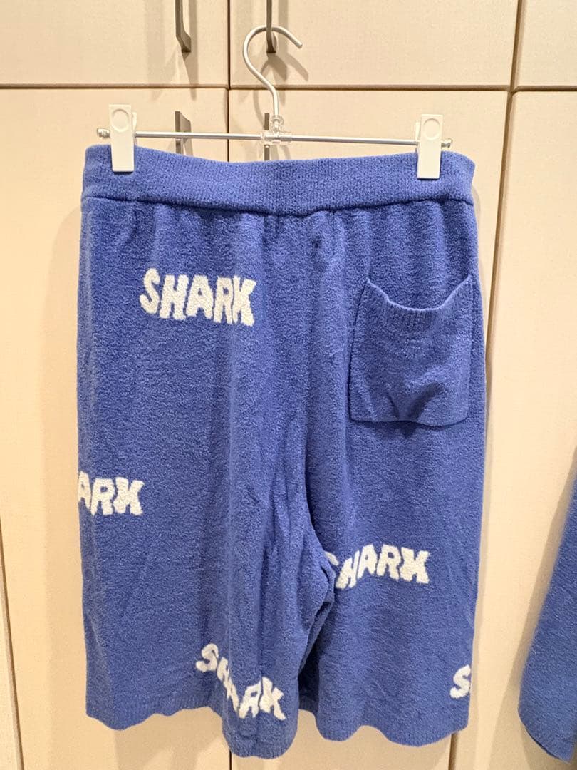 ジェラートピケ　セットアップ　メンズ　Lサイズ　SHARK　サメ　鮫
