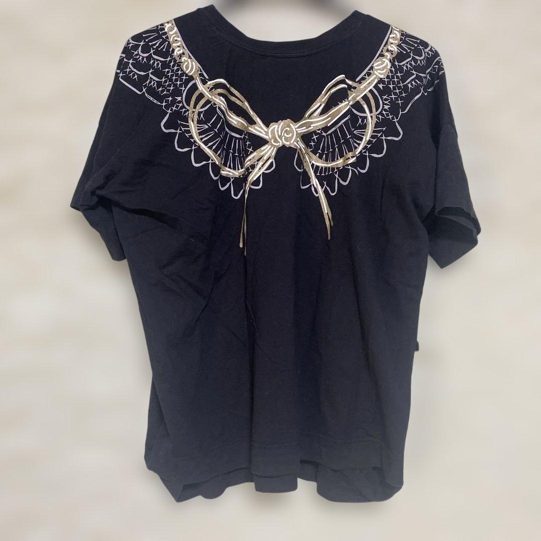 専用ですVivienne Westwood タッセル、レースプリント黒Tシャツ