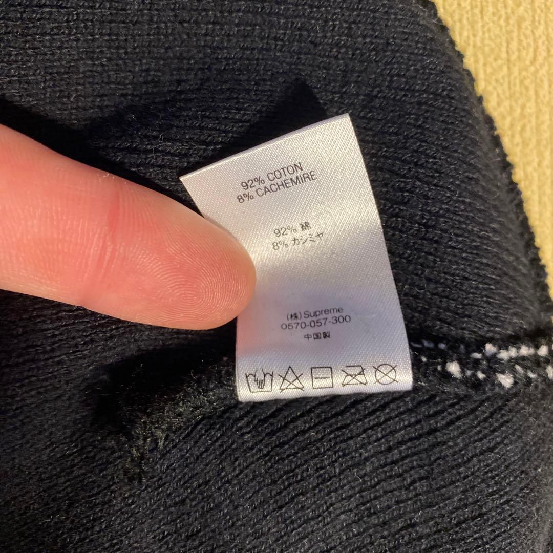 supreme Big logo beanie black/黒