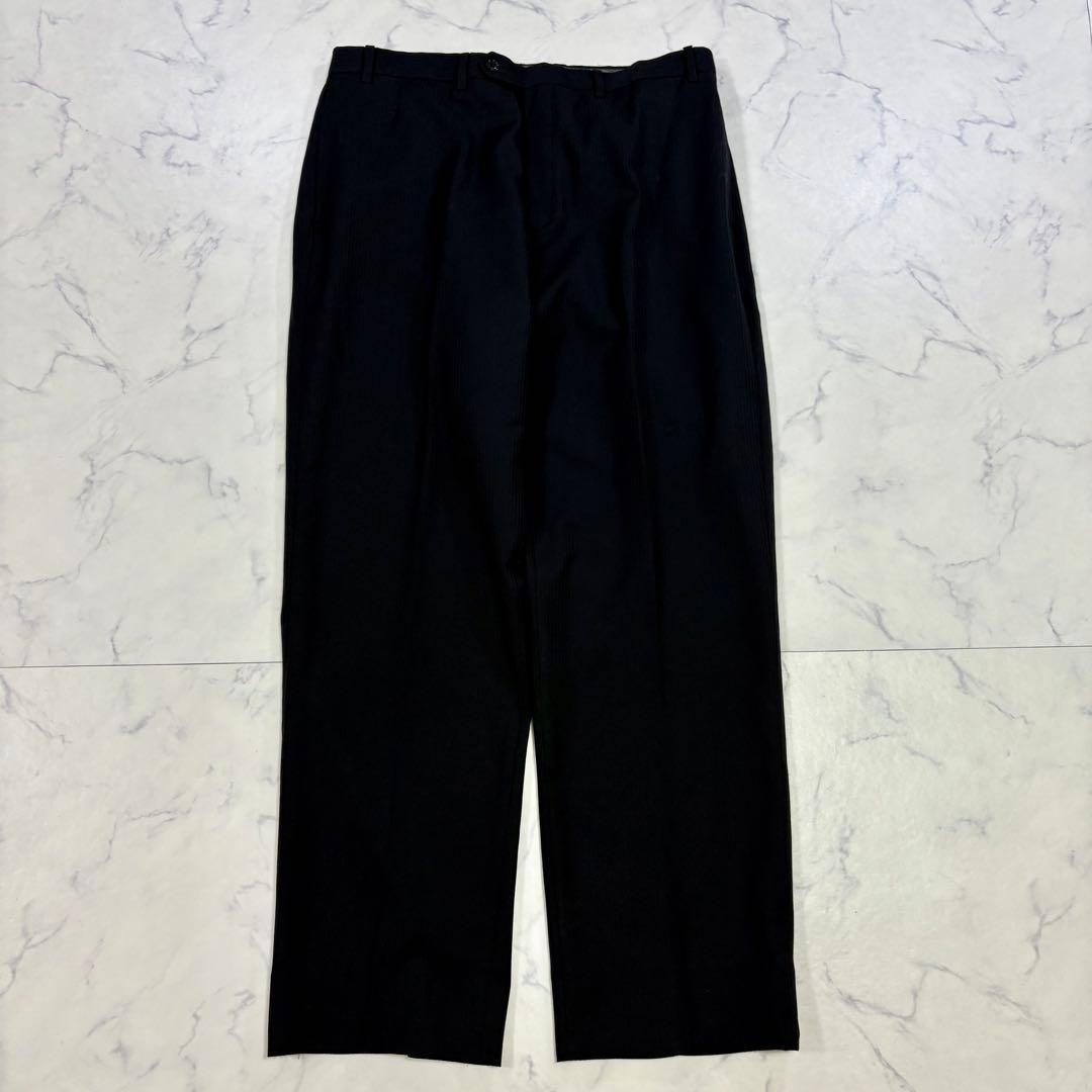 美品   3ピーススーツ XL ウール 黒 クリーニング済