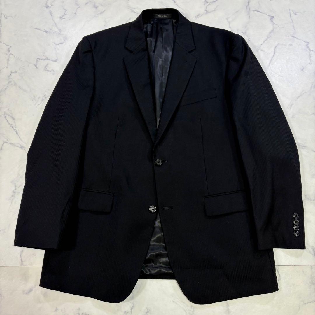 美品   3ピーススーツ XL ウール 黒 クリーニング済