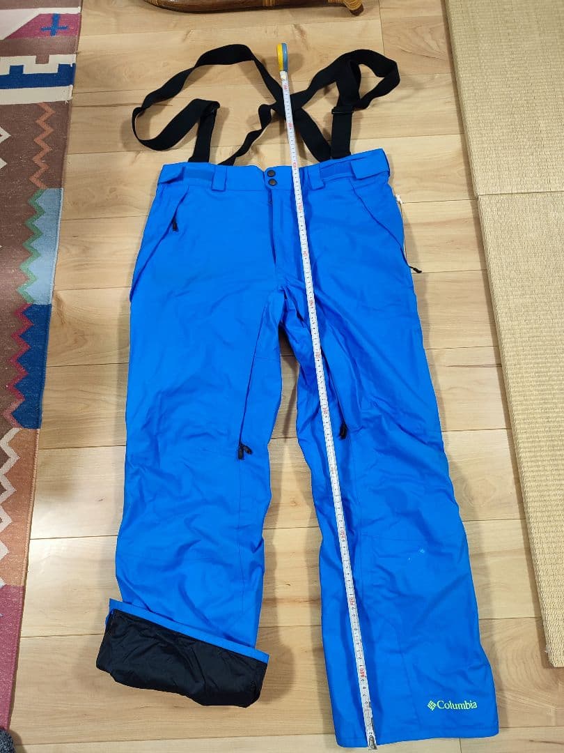 Columbia スノーボードウェア 青 サスペンダー付き