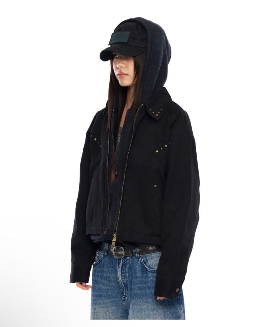 ジャケット・アウター AAKAM Incision Studded Cotton Jacket