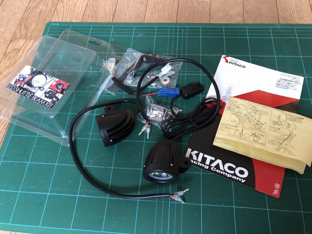 KITACO LED シャトルビーム（クリア２灯） ハンターカブ用取付キット