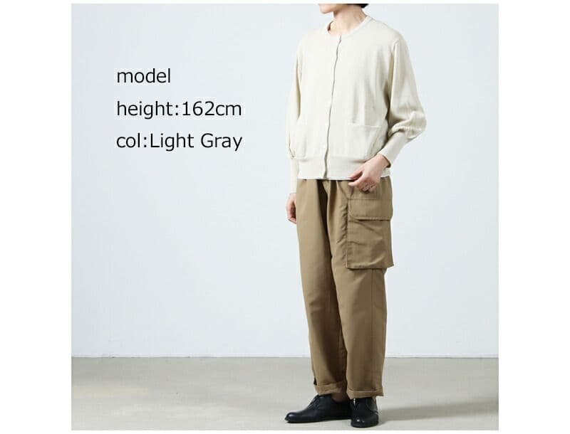 新品未使用 Gauze# ガーゼ ギャザースリーブ ニット カーディガン