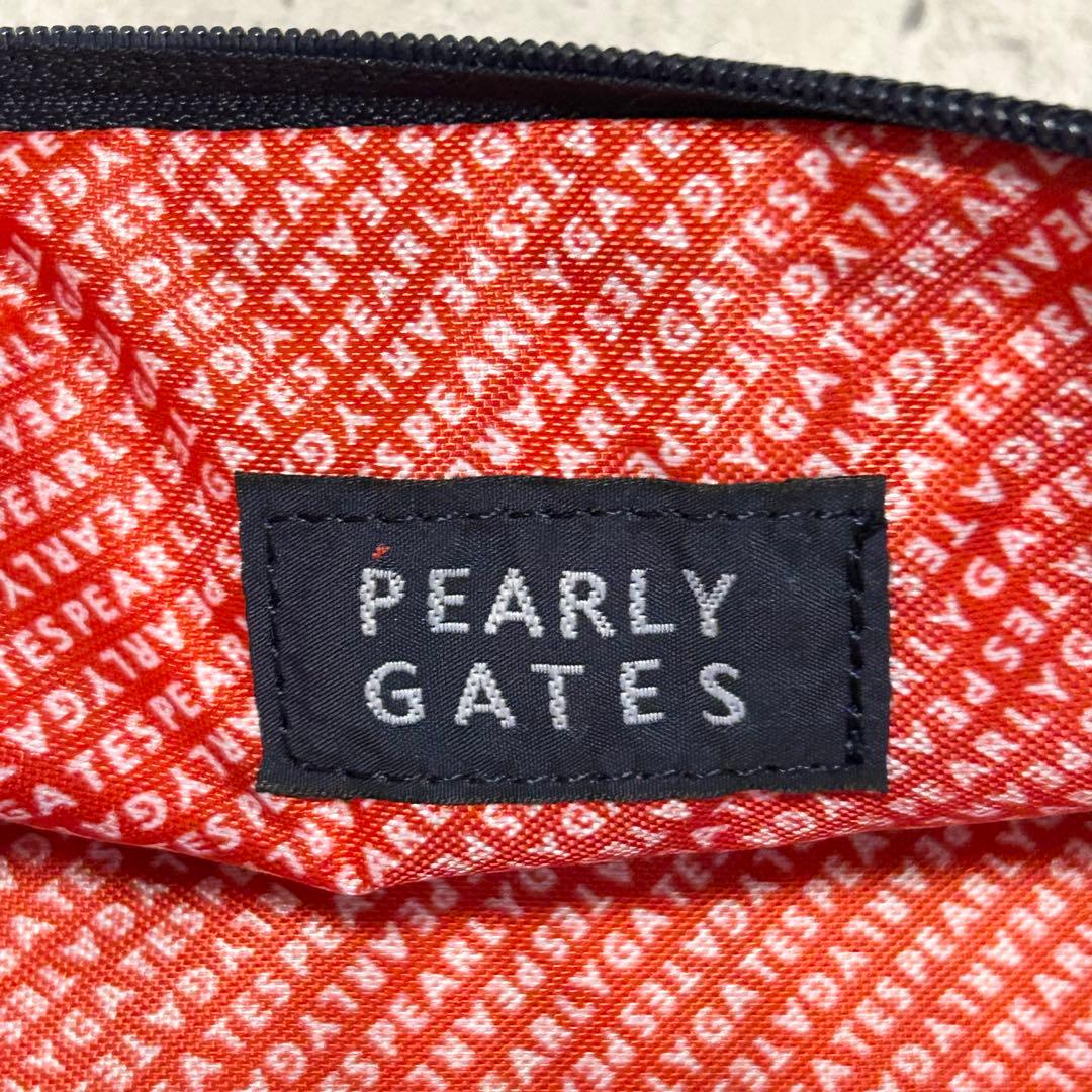 ほぼ新品 PEARLY GATES パーリーゲイツ シューズケース ストライプ