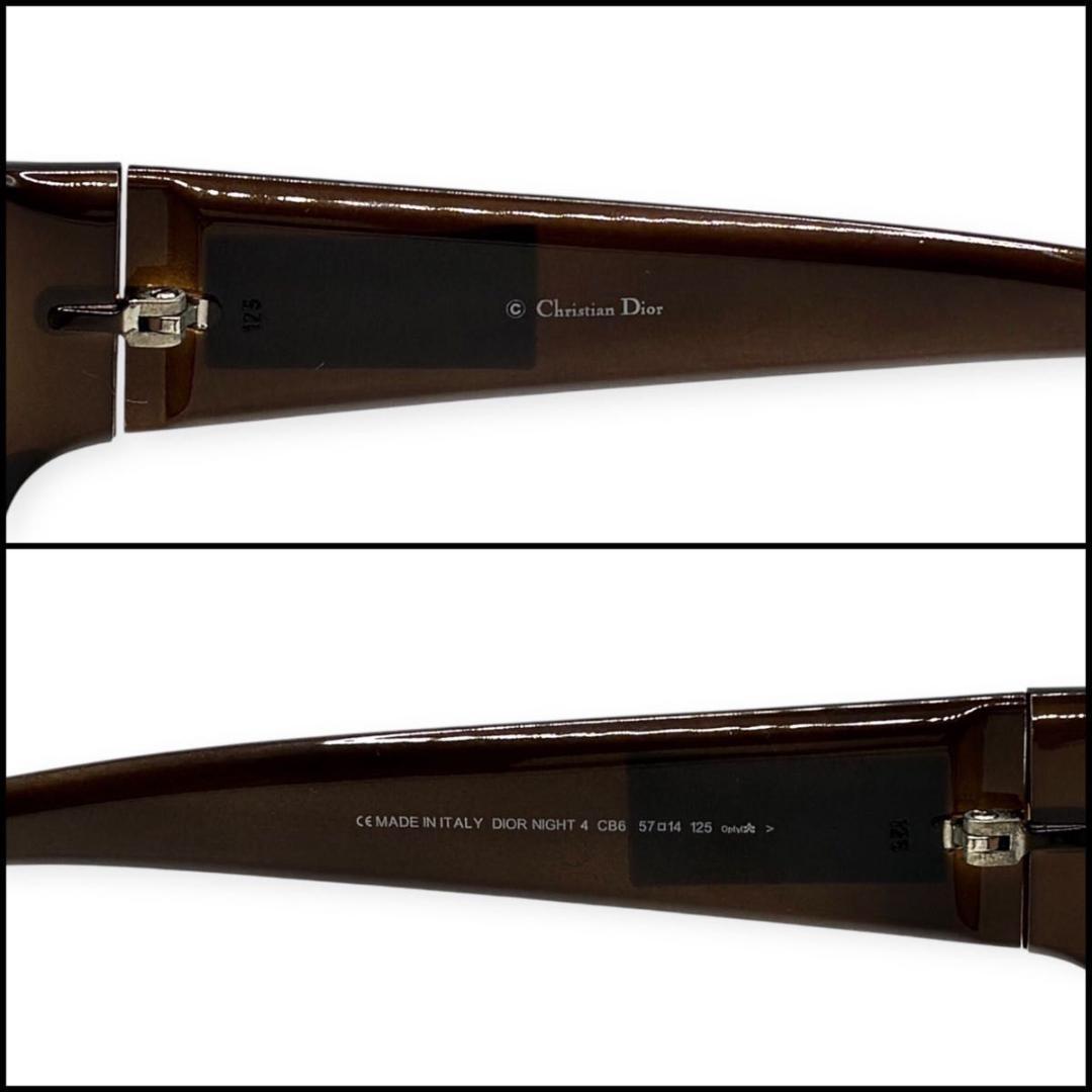 【極美品】Christian Dior ラインストーン　サングラス　スクエア