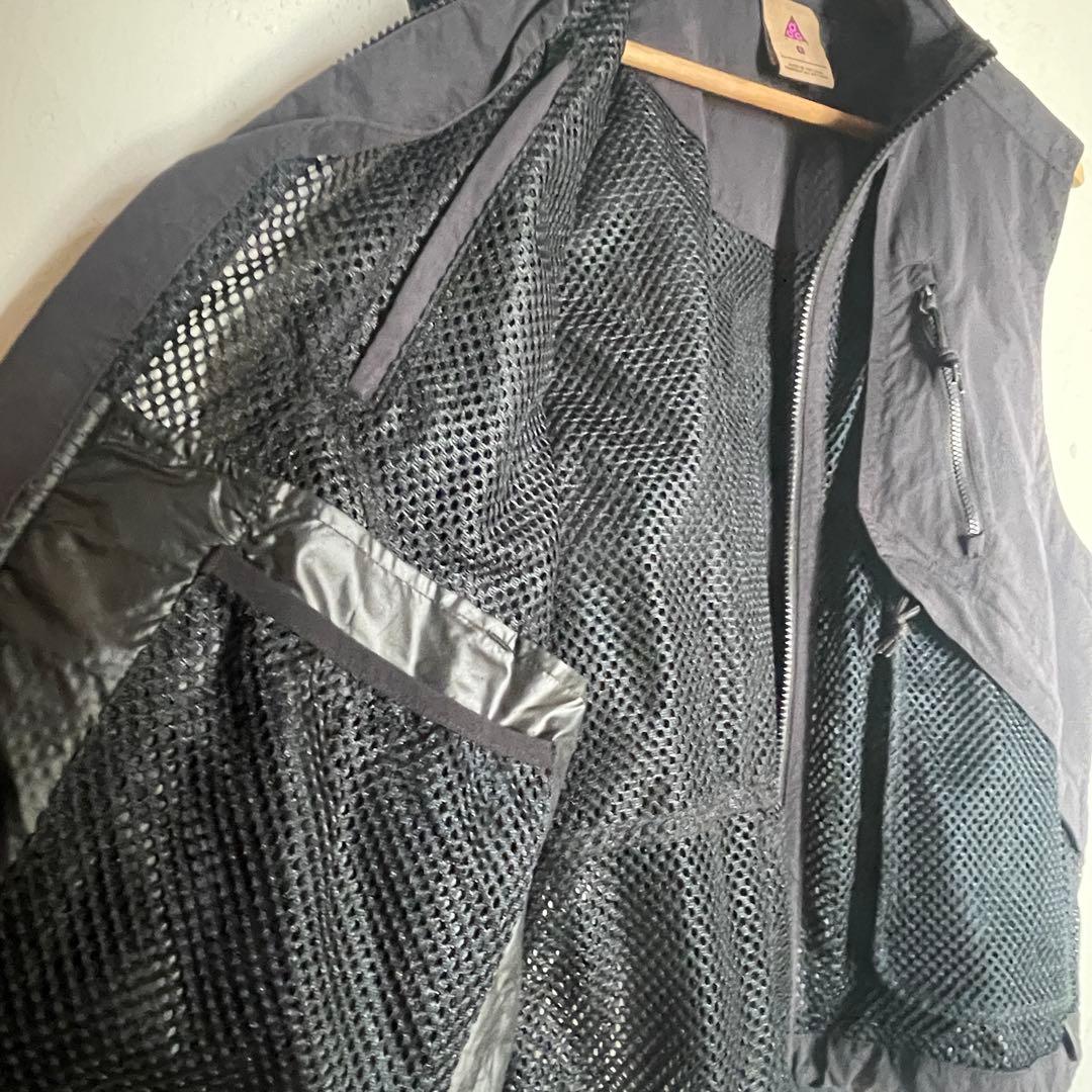 NIKE ACG ブラックメッシュ　ベスト　登山　釣り　アウトドア