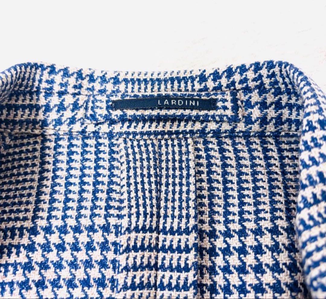 【新品未使用・定価10.89万円】LARDINI 麻混テーラードジャケット 48