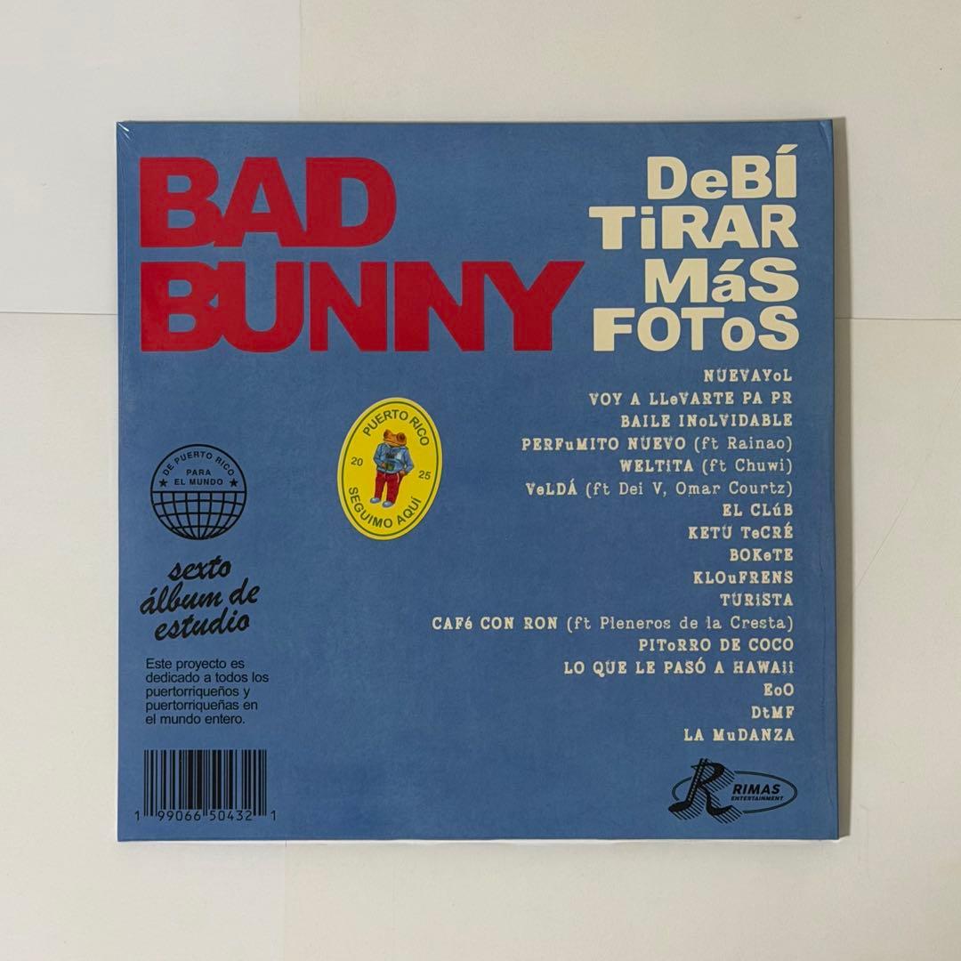 BAD BUNNY　DeBÍ TiRAR MáS FOToS　限定カラーレコード