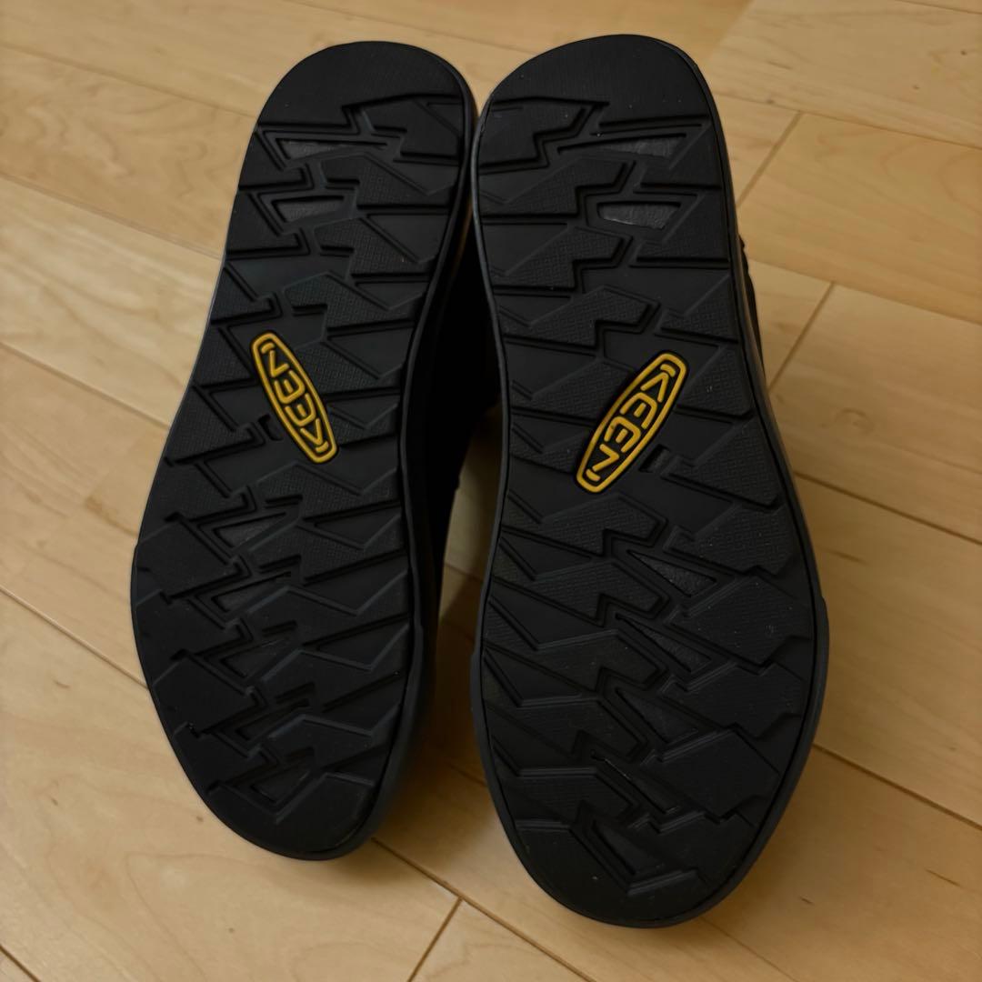 KEEN キーン 24.5cm ウィメンズ エレナチェルシーブーツ ブラック 黒