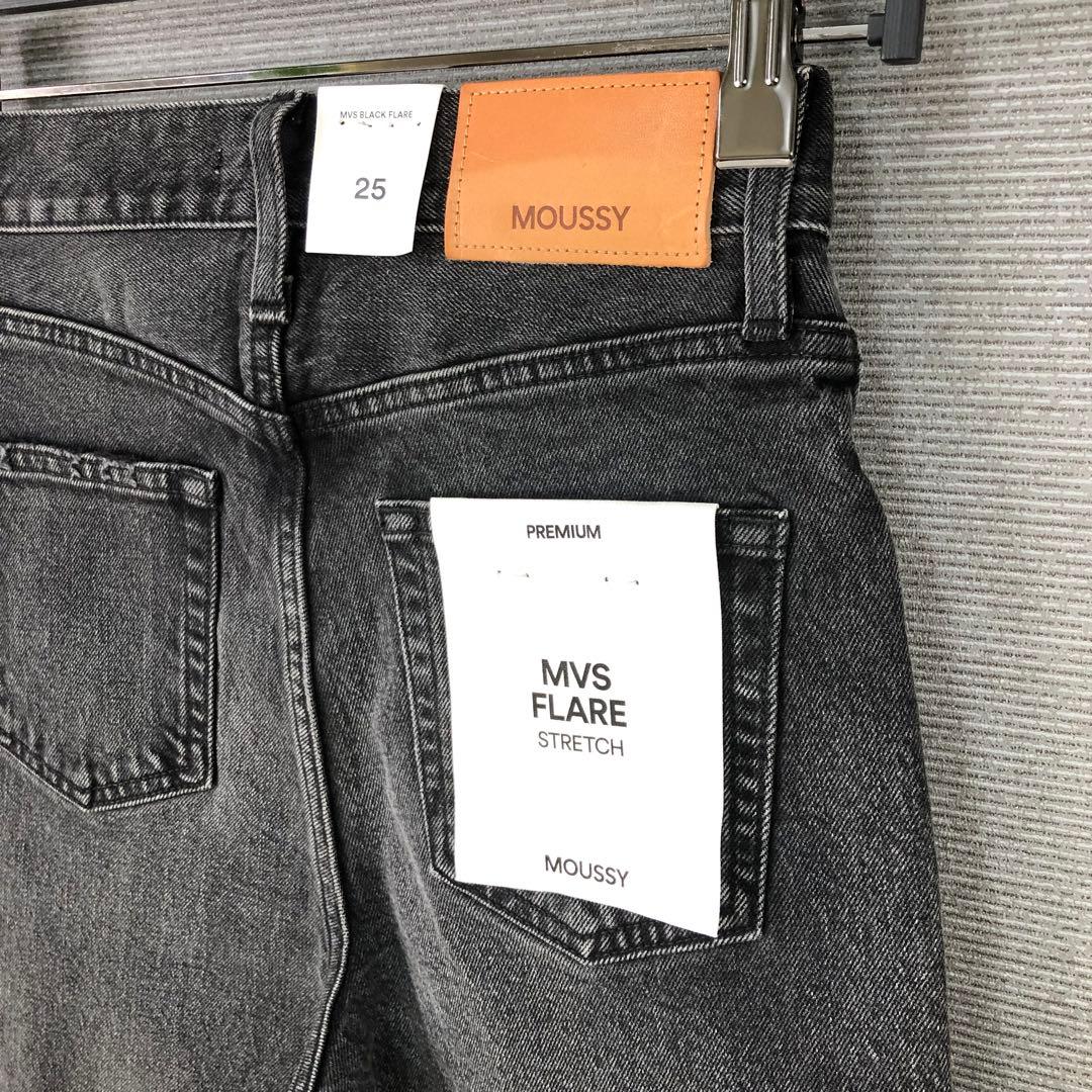 未使用品 MOUSSY MVS BLACK FLARE 25 ブラック