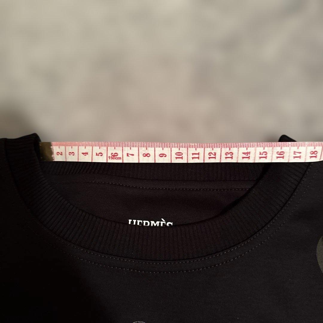エルメス　2026春夏新作　Tシャツ　ボクシーフィット　カルトゥッシュ　40