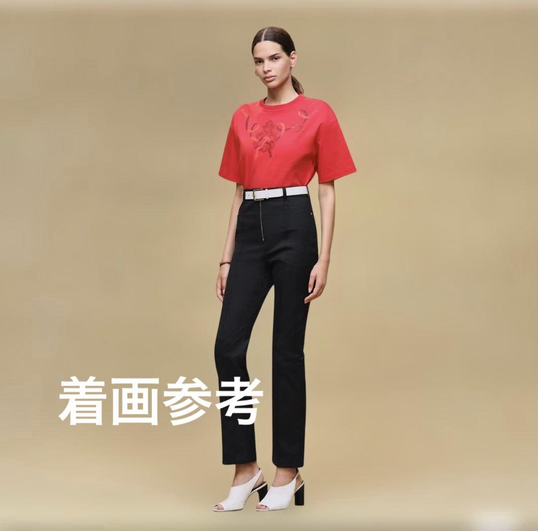 エルメス　2026春夏新作　Tシャツ　ボクシーフィット　カルトゥッシュ　40