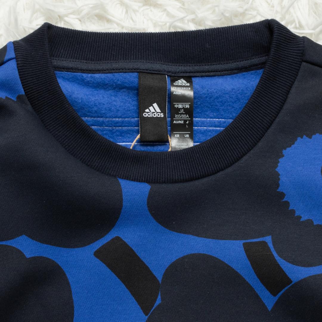 未使用タグ付 adidas Marimekko ワンピース スウェットドレス L