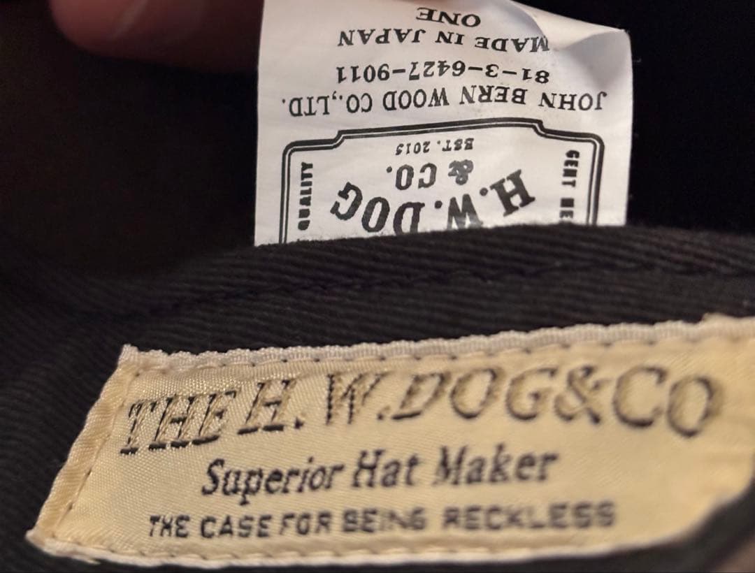 THE H.W.DOG&CO キャップ ONE SIZE 日本製
