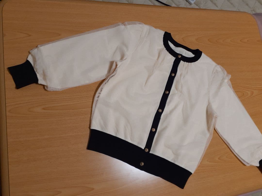ANAYI 23AW チュールレイヤード カーディガン