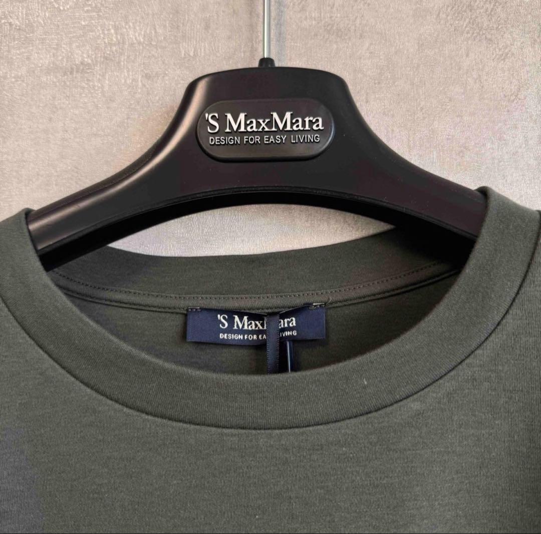 【24SS・正規品★】S Max Mara QUIETO ロゴ付き Tシャツ