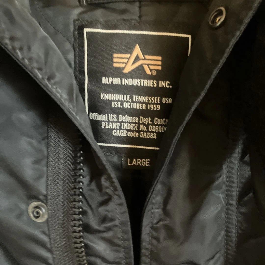 ALPHA INDUSTRIES モッズコート L ブラック