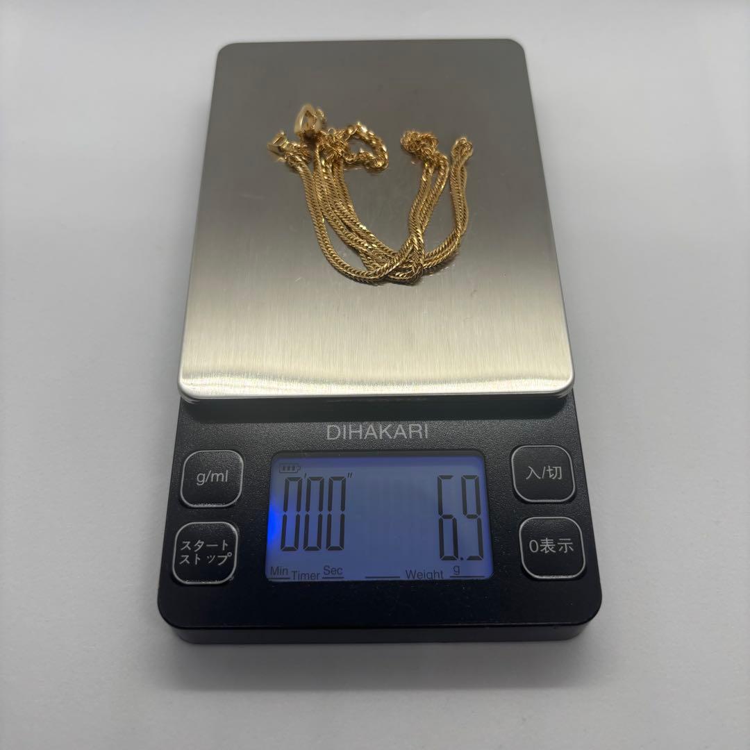 K18 喜平 ネックレス 12面トリプル 6.9g 45cm 2.2mm 未使用