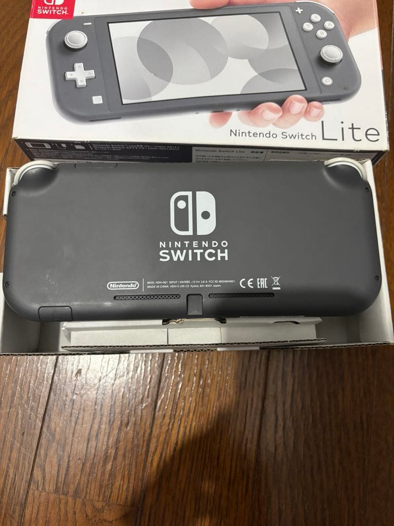 【箱、充電器付き】Switch Lite グレー 本体動作確認済み 初期化済み