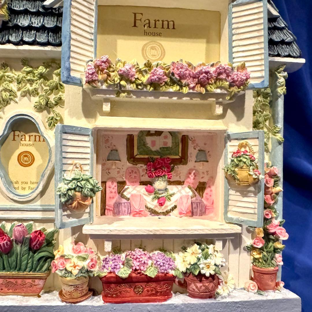 【未使用】 FARM HOUSE ドールハウス風 フォトフレーム ハンドペイント