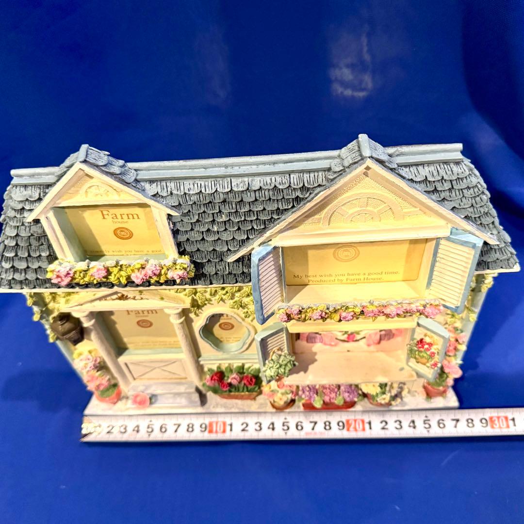 【未使用】 FARM HOUSE ドールハウス風 フォトフレーム ハンドペイント