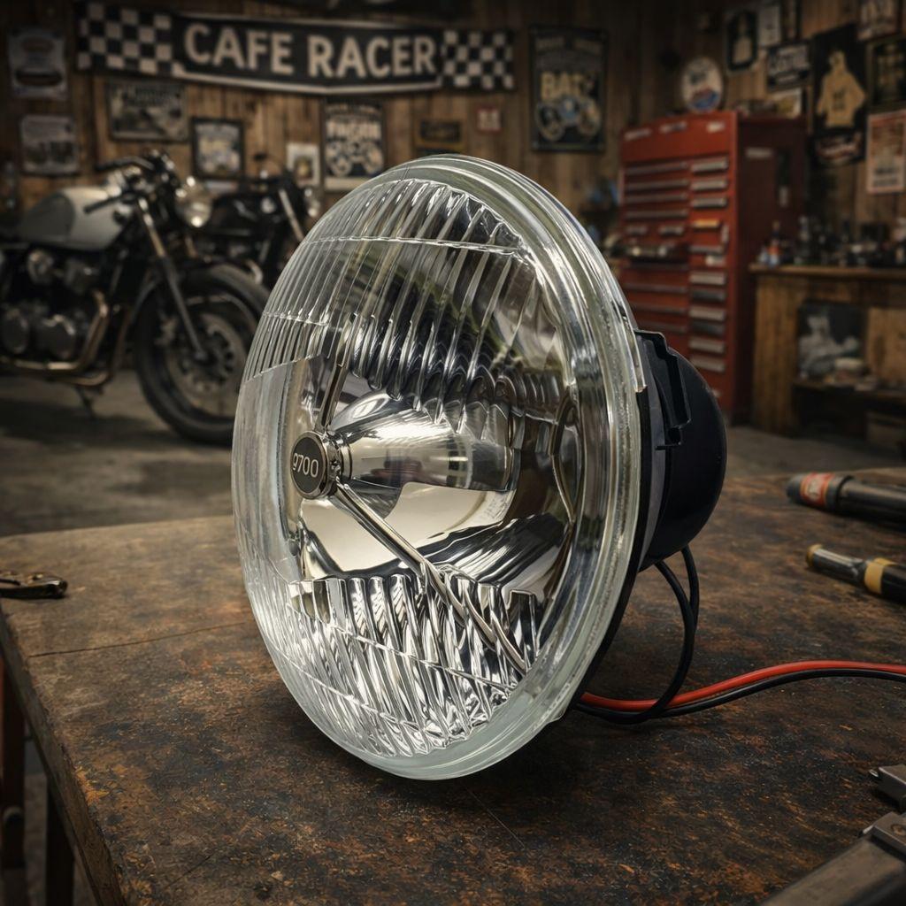 SR400　ヤマハ　純正ケース　ヘッドライト　ルーカス　カフェ　ペイトン