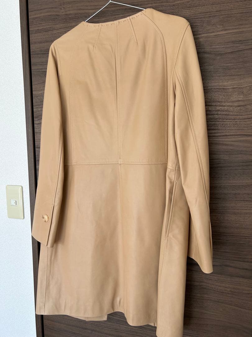 ⭐︎【百貨店12万円】極上イタリアンラムレザーコート／未使用級