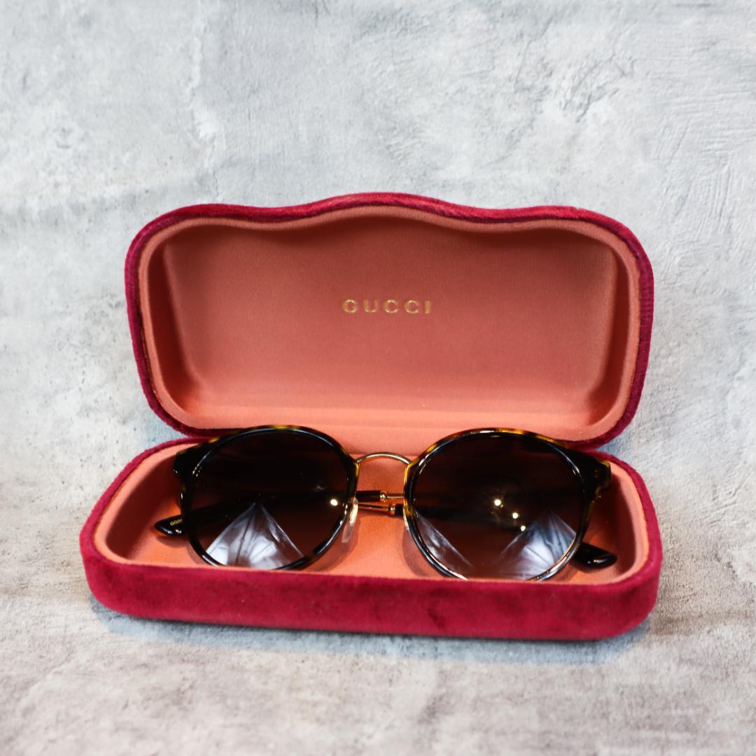 GUCCI グッチ サングラス べっ甲 ゴールド ユニセックス ケース付き