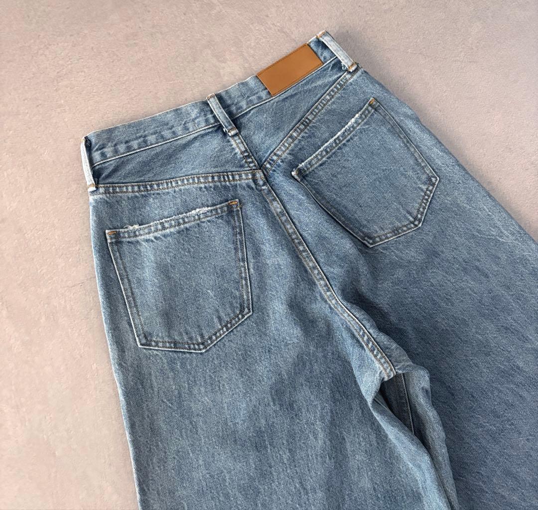 美品 Curensology &RC グッドバギーデニムパンツ 38 風合い良好