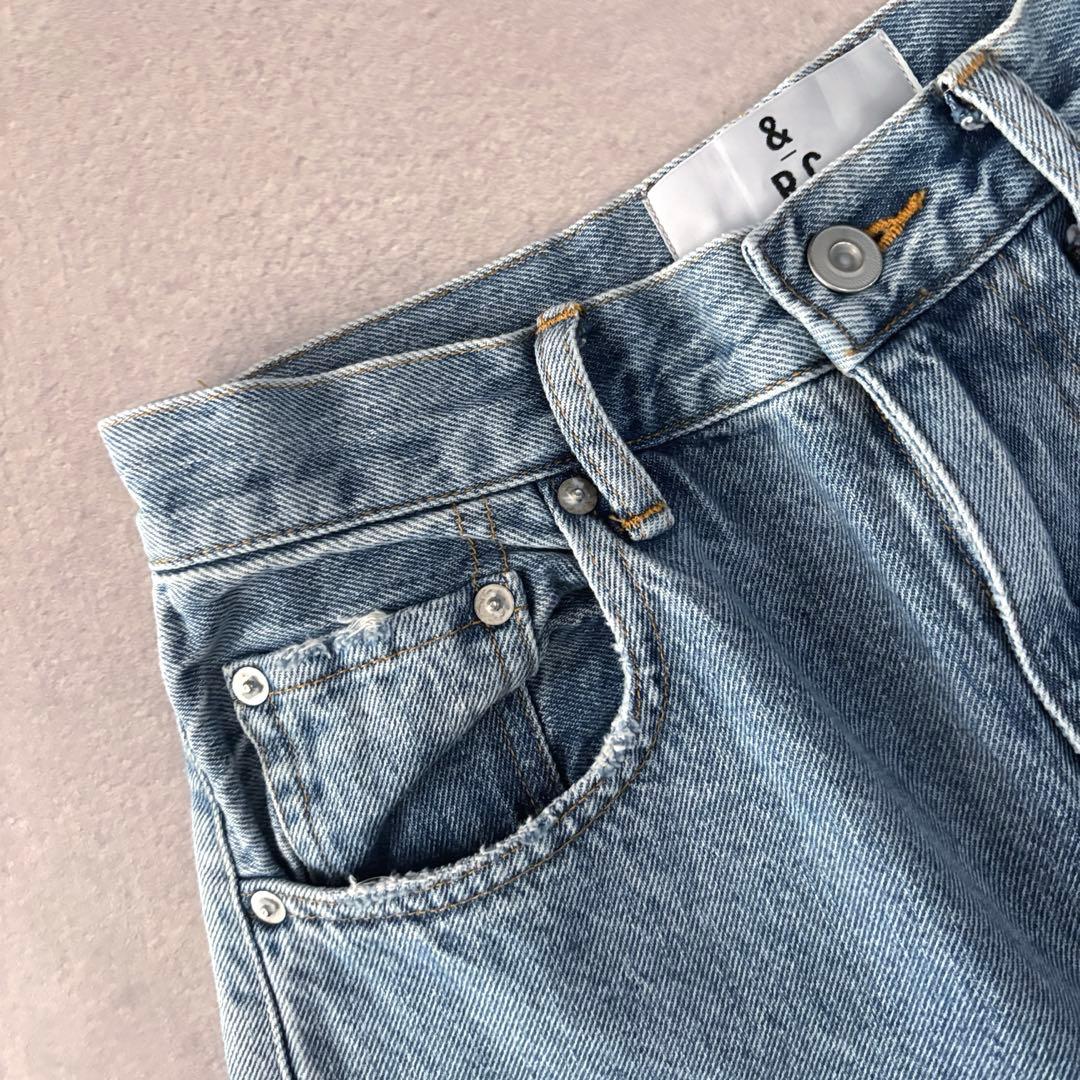 美品 Curensology &RC グッドバギーデニムパンツ 38 風合い良好