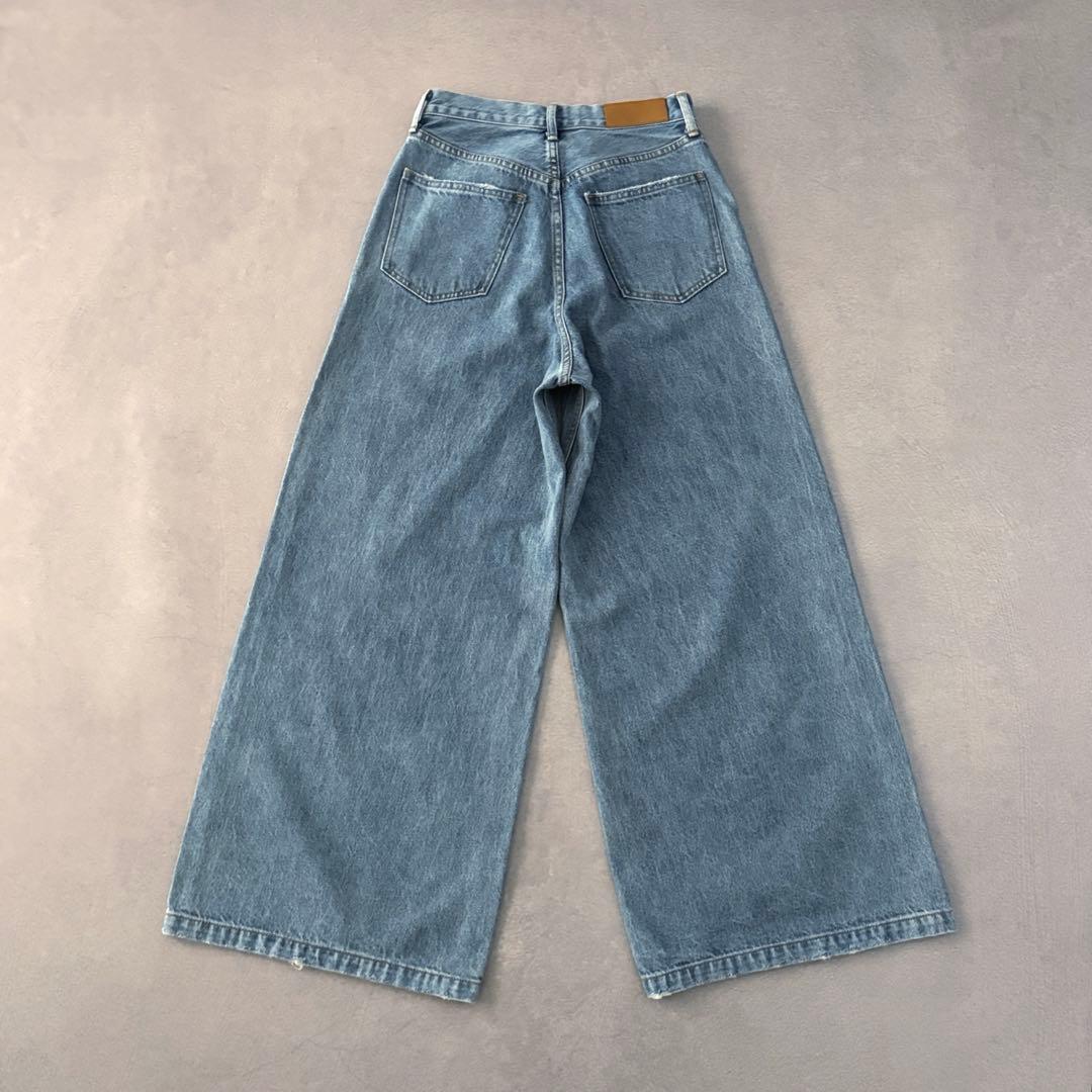 美品 Curensology &RC グッドバギーデニムパンツ 38 風合い良好
