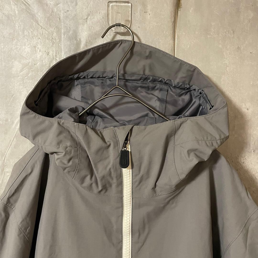 Burtonバートンスキーウェアスノーボードジャケットパーカーフード付グレー水色