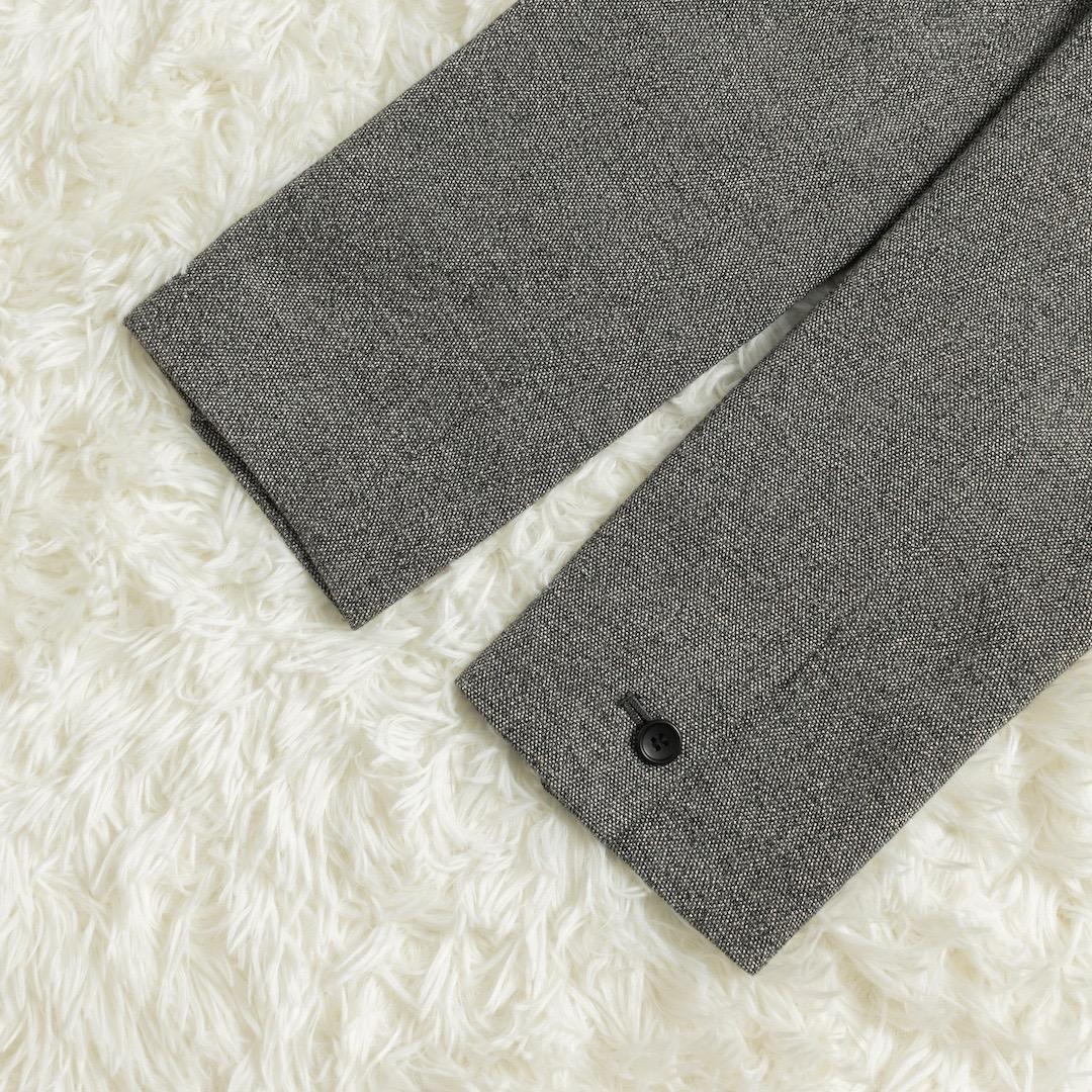 未使用 スピックアンドスパン 24AW ラメウールジャケット 38 グレー