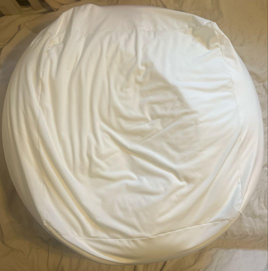 無印良品　ビーズクッション大　人をダメにするソファー グレー