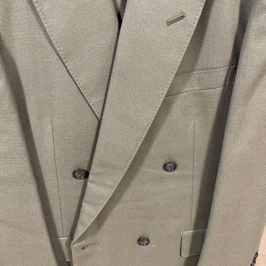 オリーブグリーン ダブルスーツ