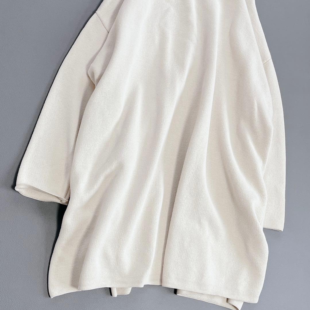 美品 ✨23 ダブルフェイス ロング カーディガン ゆったり 近年　38