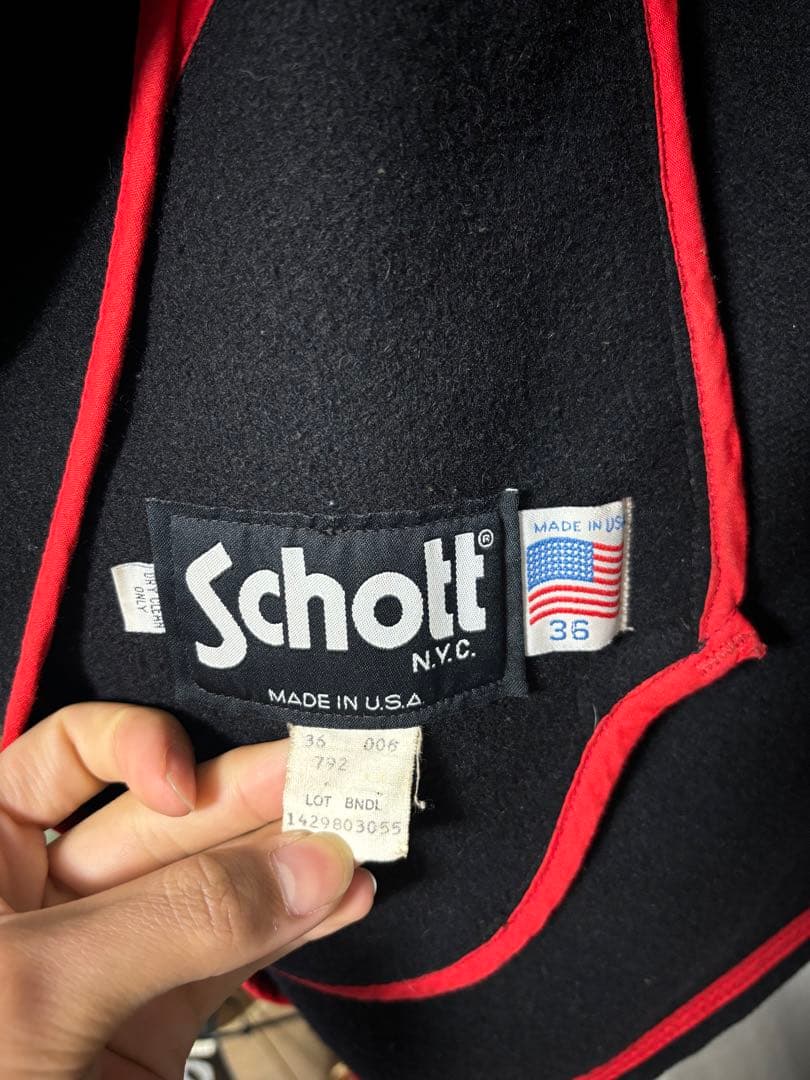 Schott ウール ダッフルコート 黒 (90’s〜00’s)