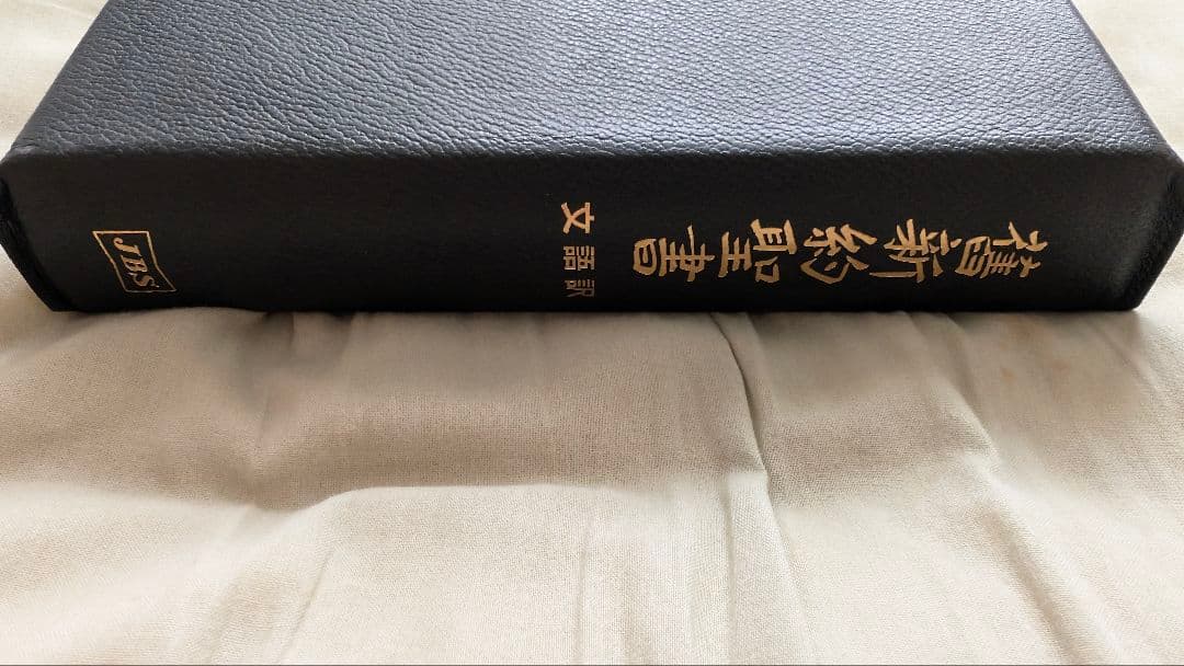 文語訳 舊新約聖書 革装 三方金 大型