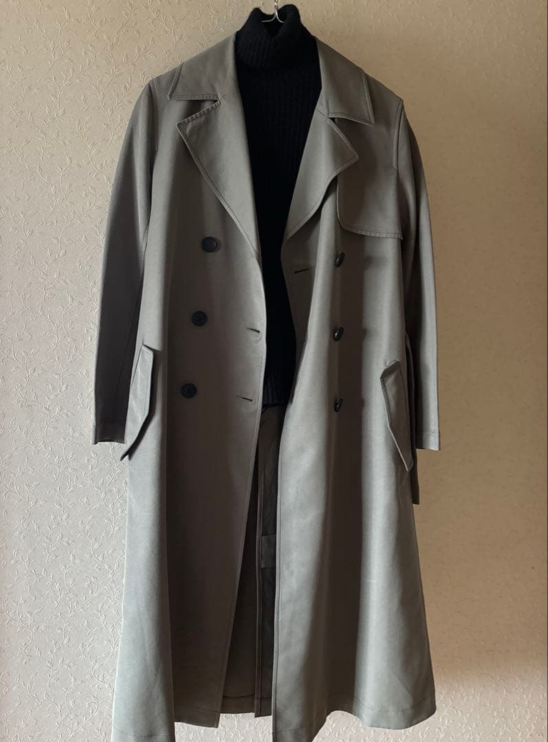 ◆DRESSTERIOR◆日本製 ロング丈 定番トレンチコート 一枚仕立て