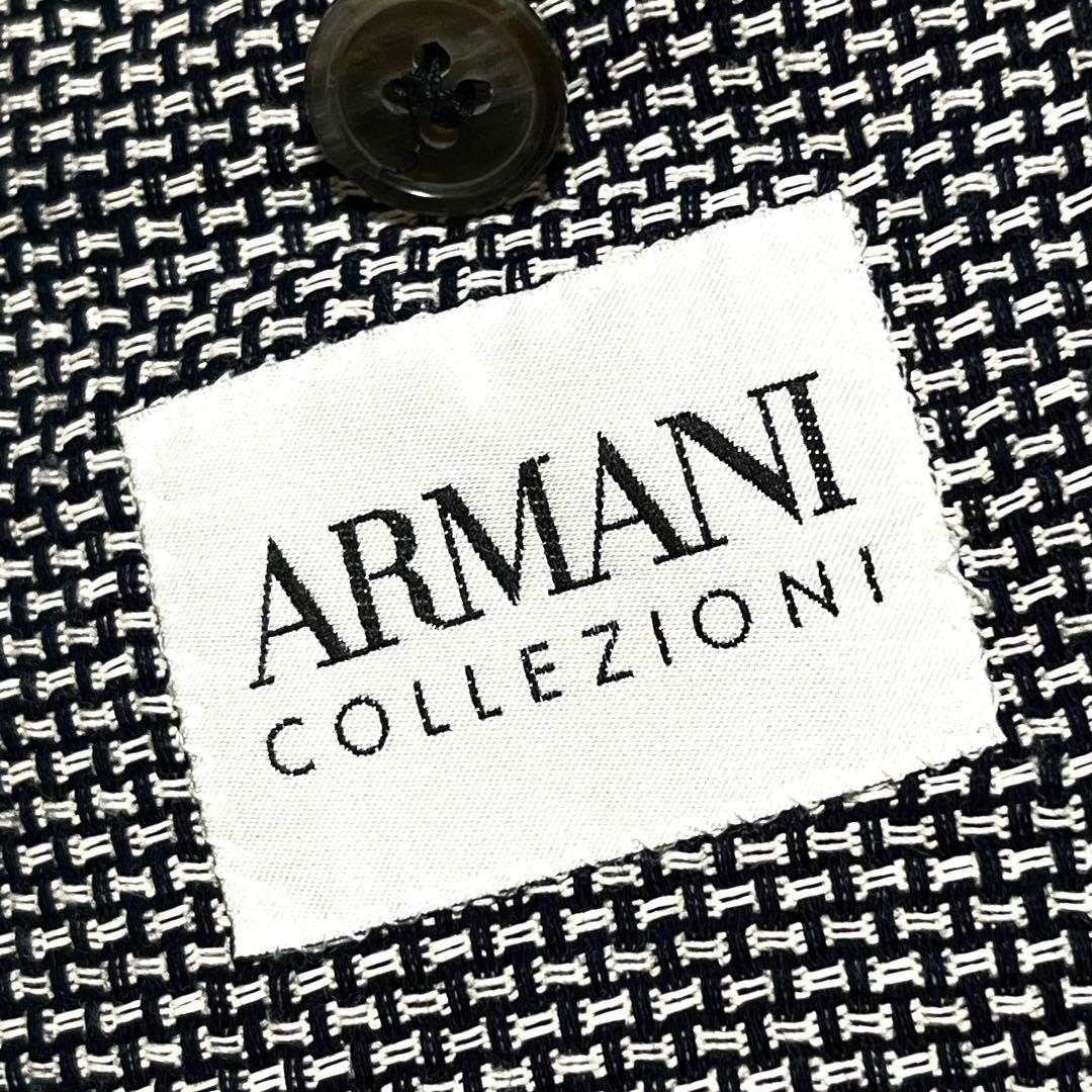 【麻10%】【52】ARMANI COLLEZIONI ジャケット メンズ