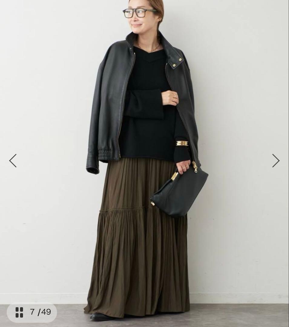 ほぼ未使用品ドゥーズィエムクラス Gather Maxi スカート