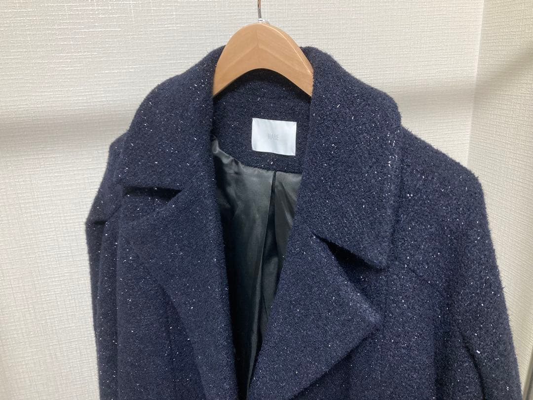 HARE／【LADIES】コクーンスリーブラメロングコート
