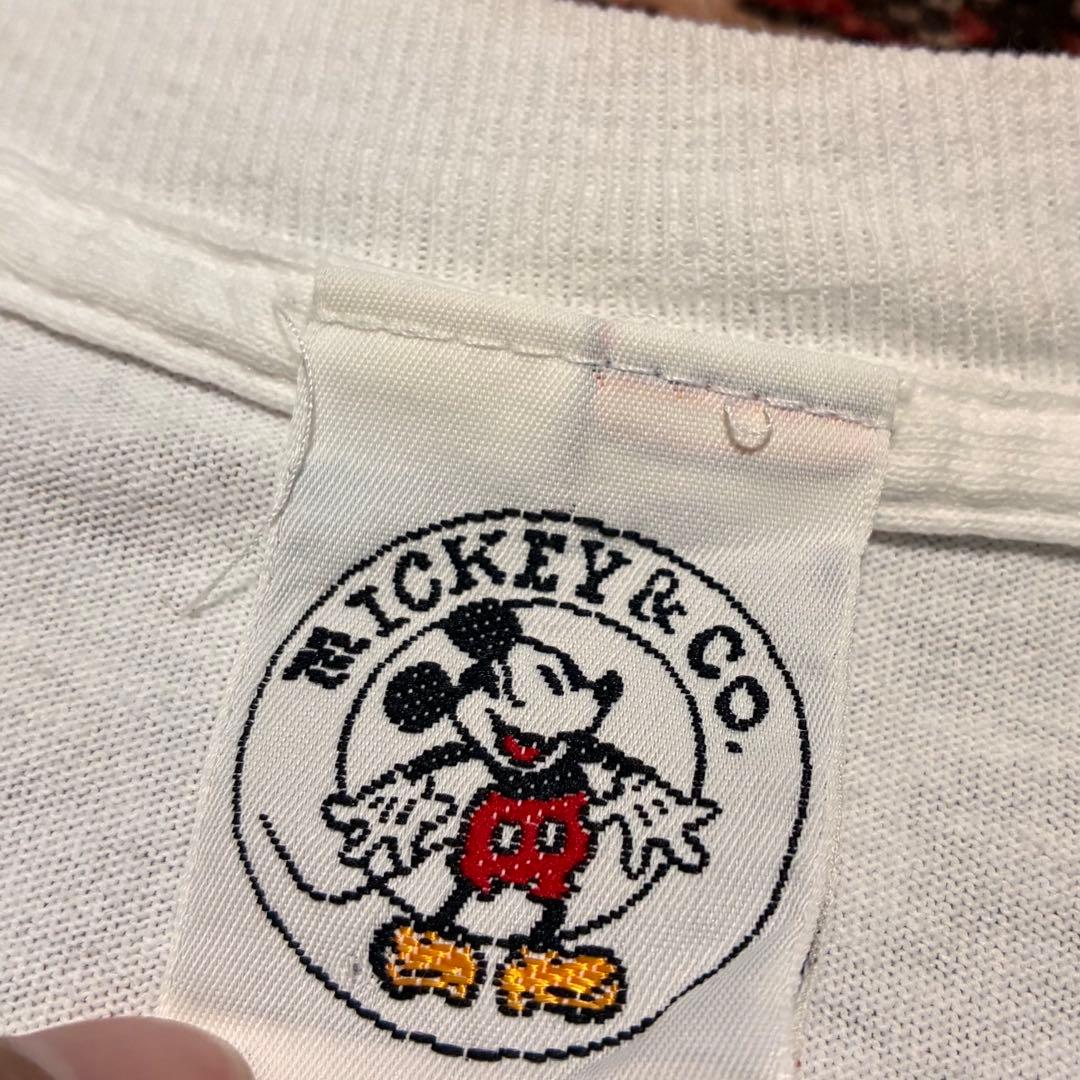 90S Mickey & Co 青パン ミッキーDisneyヴィンテージTシャツ