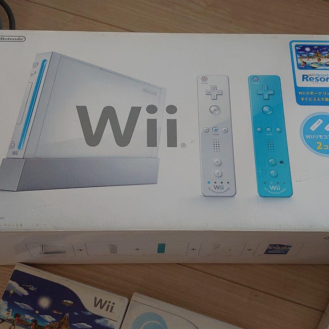 Nintendo  Wii    本体、ハンドル、ソフトセット