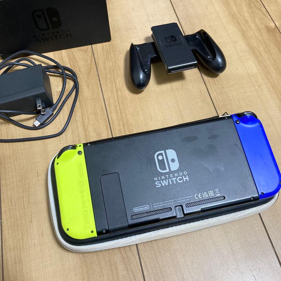 d*2様 Nintendo Switch 青/黄 本体 ドック付き
