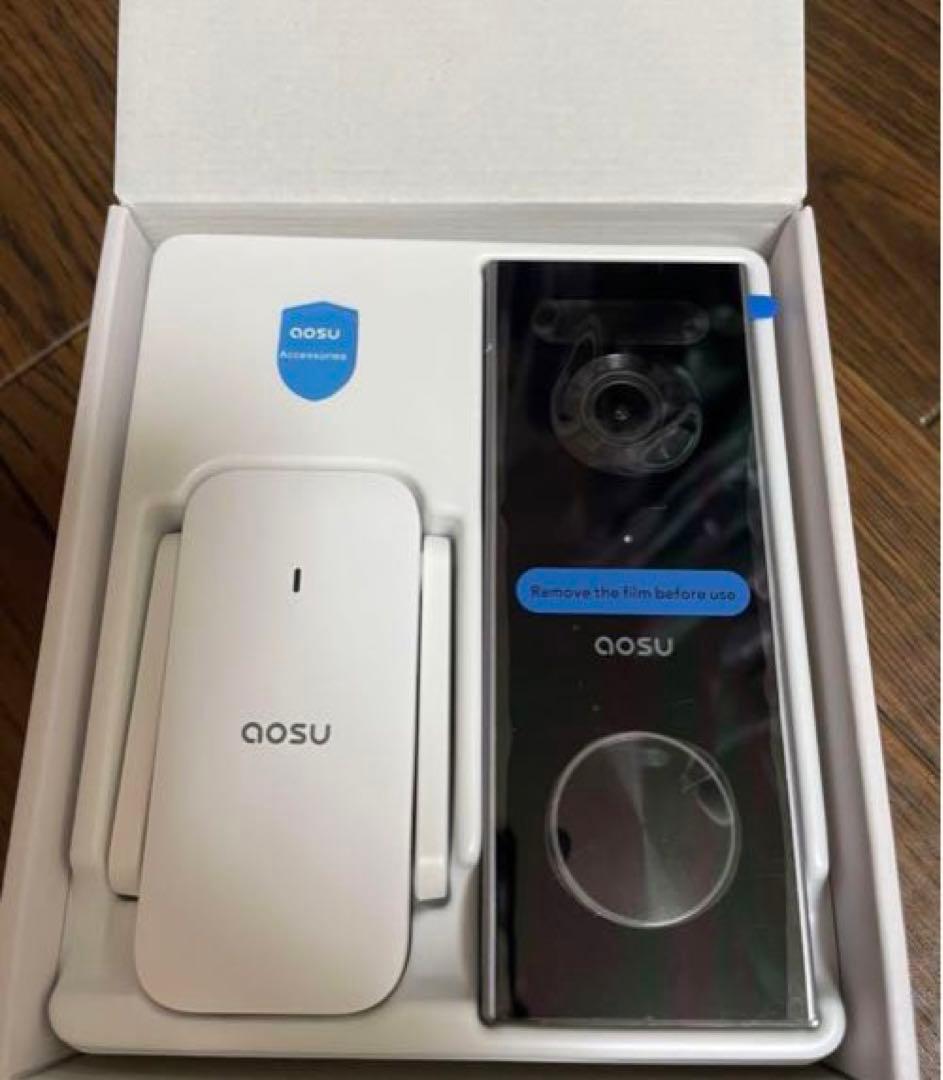 AOSU 2K ワイヤレス カメラ付き インターホン 外出先からも通話可能