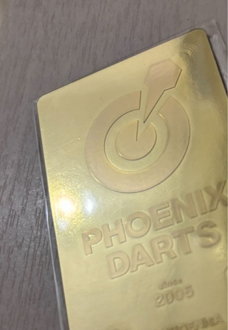 【激レア】GOLD フェニックス ダーツ カード Phoenix ゴールド 金色